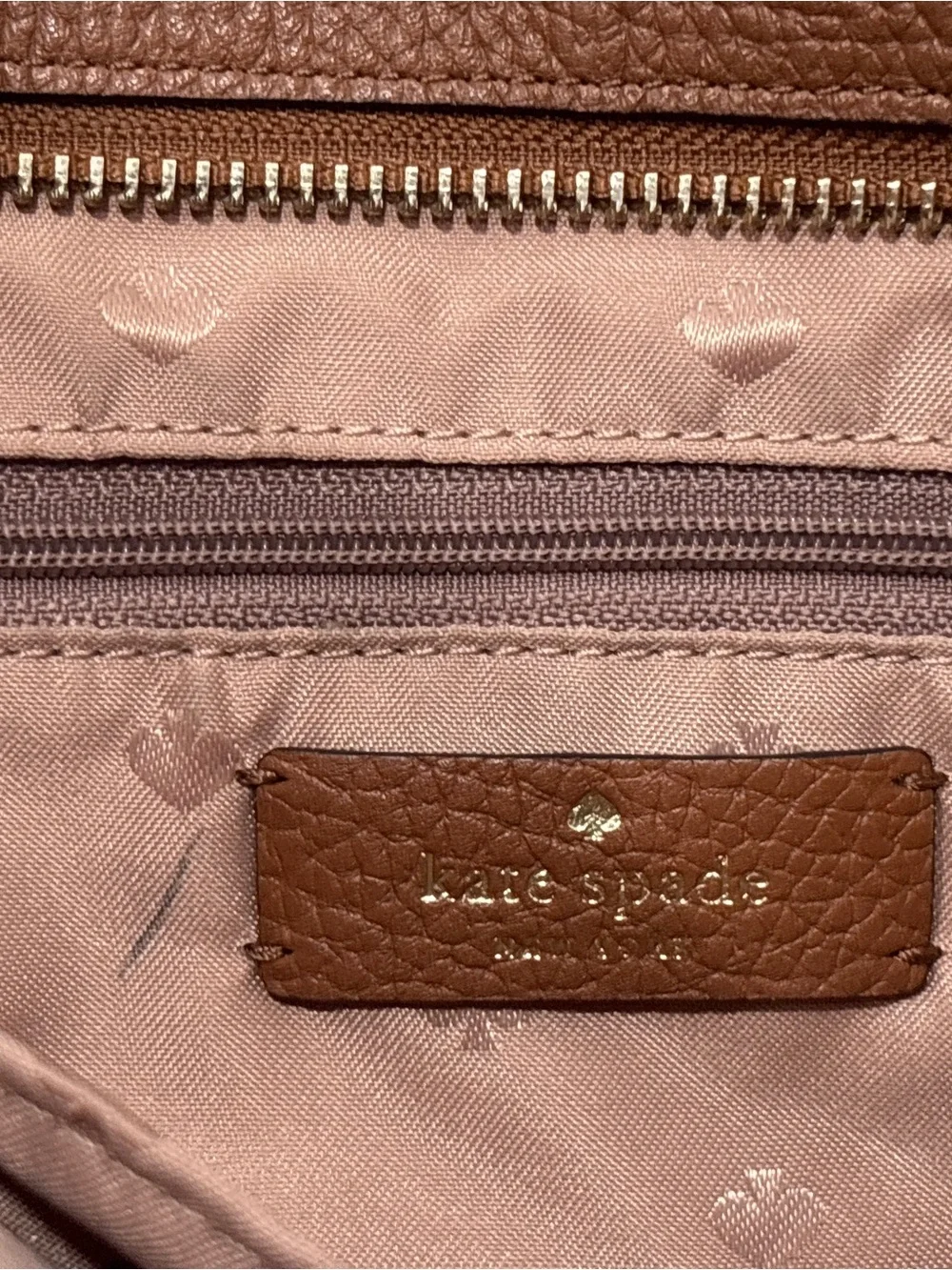 Kate Spade Lexy Large Hobo Shoulder Bag Pebbled Leather Warm Gingerbread Brown